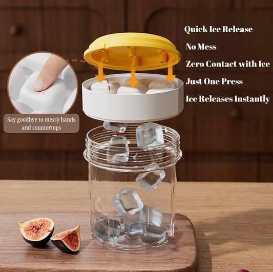 Instant Iced Coffee Cup – Ice Mold + Tumbler Combo